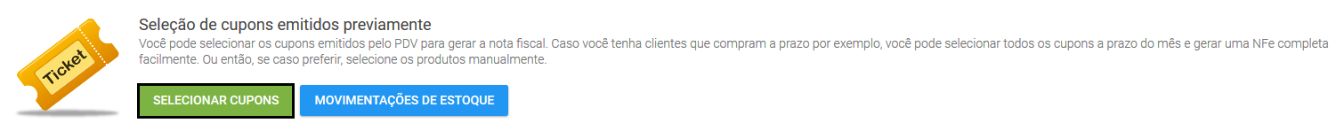 Selecionar cupons